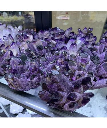 Natural Crystal Rough Specimen 300-400g Natural Purple Ghost Phantom Quartz Crystal Cluster Rock Stones and Crystals ReikiSpecimen HomeStone (Size : 400-500g) - Buy Online on GoSupps.com