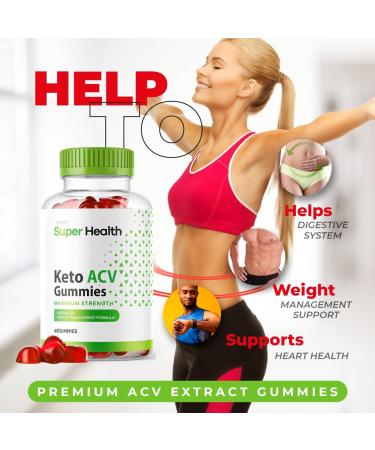 SuperHealth Keto ACV Gummies - 60 Gummies for 60 Days - Buy Online on GoSupps.com