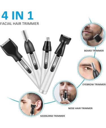 Buy USB Rechargeable Nose & Ear Hair Trimmer | Lighted Personal Groomer for Home & Travel | Electric Eyebrow Trimmer - Buy Online on GoSupps.com