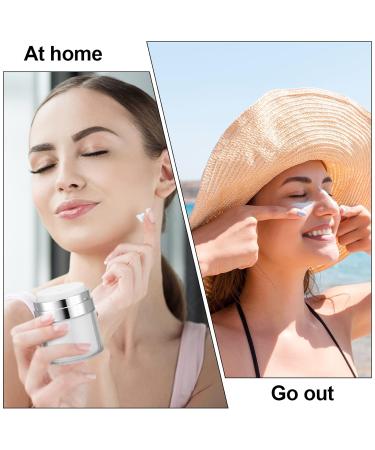 Opopark Airless Pump Dispenser 50ml - 3 Pack Refillable Cream Dispenser for Travel & Home Use | Best Airless Pump Containers - Buy Online on GoSupps.com