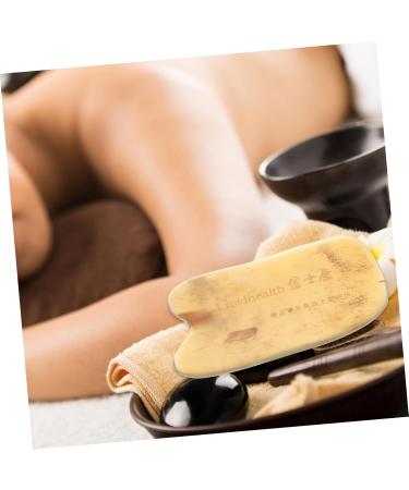 Beaupretty Scraping Board - Facial Scraping Tool & Acupoint Massager for Home & Salon | Natural Horn Gua Sha Board for Face & Neck Massage - Travel-Friendly Multi-Function Beauty Tool - Buy Online on GoSupps.com