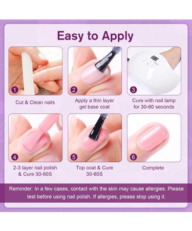 Shining She Nail Polishes Set - 6 Colors Purple Wisteria Rose Purple Polish - Soak-Off UV/LED Gel - Perfect Gift for Nail Art - 8ML - Buy Online on GoSupps.com