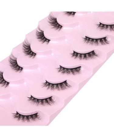 Natural Half Eyelashes | Lvmixwig Cat Eye Wispy Short False Lashes for a Flawless Look - Buy Online on GoSupps.com