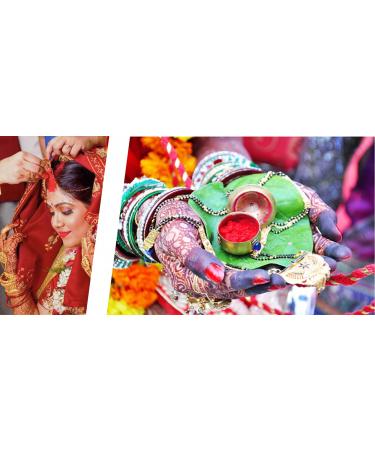 Indian Dark Red Pure Kumkum Powder for Makeup & Hindu Rituals 0.90 oz - Buy Online on GoSupps.com