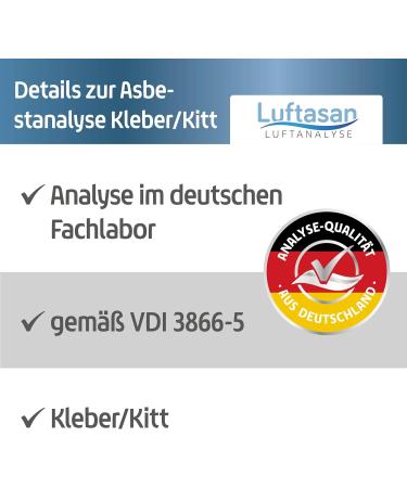 Professional Asbestos Test Glue & Putty Accurate Detection & Laboratory Analysis - Buy Online on GoSupps.com