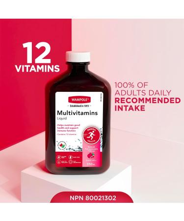 Wampole Multivitamins Liquid Adults Daily Intake Fast Liquid Absorption 350 ml (Pack of 2) - Buy Online on GoSupps.com