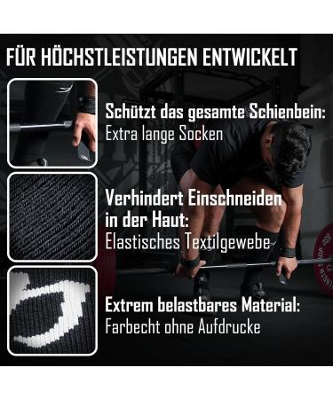 Strength Shop Compression Stockings for Men & Women - Breathable Moisture-Wicking Socks for Weightlifting & Deadlifting (Size 39-48.5) - Buy Online on GoSupps.com