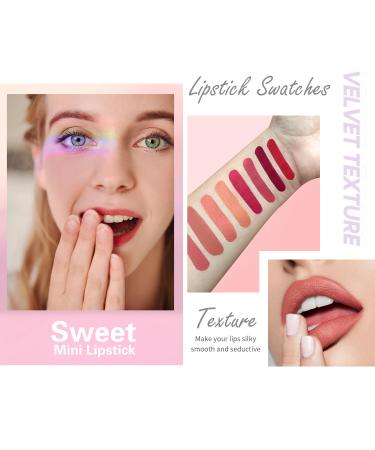 8 Colors Mini Matte Lipstick Set - Long Lasting Waterproof Lipstick Capsules for Girls & Women - Buy Online on GoSupps.com