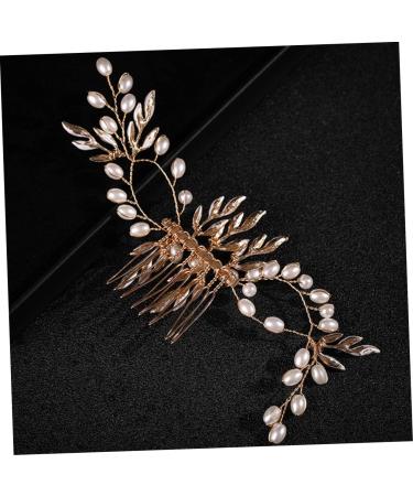 Beavorty Piece pearl hair comb tiara hair accessories bridal hair comb pearl hair pin bridal accessories bridal hair clip prom hair clips pearl hair clips lip gloss pearl bride wedding - Buy Online on GoSupps.com