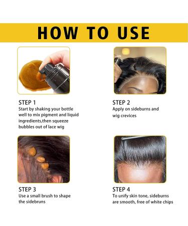 Lace Tint Melting Hair Mousse 6.8 fl oz - Natural Finish for Women's Hair Wigs & Hairpieces - Light Brown - Buy Online on GoSupps.com