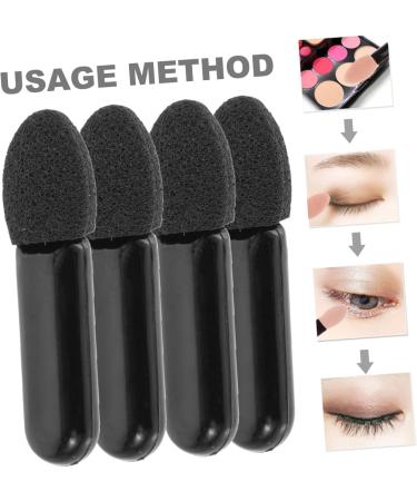 Baluue 400 Pcs Mini Eyeshadow Swab Mascara Wand Lip Balm Brush Concealer Brush Mini Lip Brush Plastic Black - Buy Online on GoSupps.com