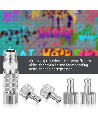 Airbrush Quick Release Coupling Kit - 5 Piece Set with Female Connectors and Male Adapters - For Air Compressor and Hose - Buy Online on GoSupps.com