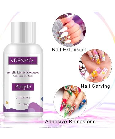 Vrenmol 7 Color Acrylic Liquid Monomer for Nail Extensions - Non-Yellowing, MMA Free - Buy Online on GoSupps.com