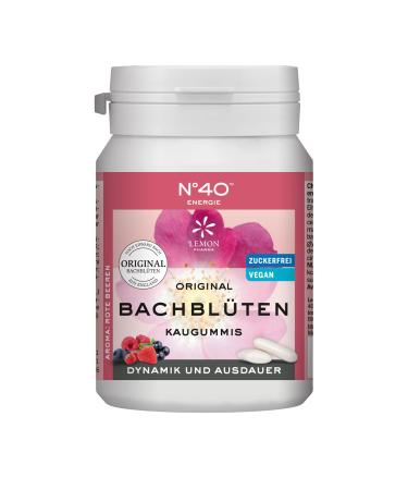 Original Bach Flower Chewing Gum No. 40 Energy by Lemon Pharma Vegan and Sugar Free