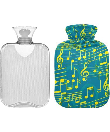 Naanle Musical Grade Hot Water Bottle - 1L Heat & Cold Therapy | Transparent for Bed Hand & Feet Pain Relief | International Shipping - Buy Online on GoSupps.com