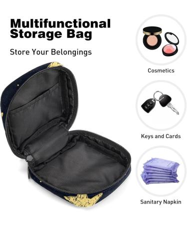 Buy Women's Bonds Storage Pockets Stillpad Holder - Portable Period Kit Bag for Women & Girls - Stars Design on Dark Background - Buy Online on GoSupps.com