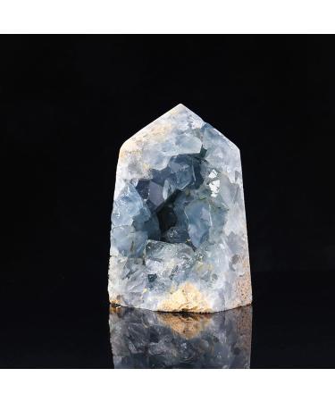 Natural Raw Blue Celestite Specimen Irregular Blue Celestite Crystal Cluter Point Crystal Cluster Geode Gemstone for Home Decoration Collection Gift 300g Gift (Size : 800g) - Buy Online on GoSupps.com
