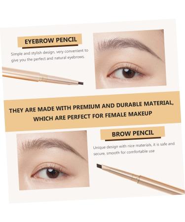 PLAFOPE 3pcs double ended eyebrow pencil brown brow pencil Brow Pencil Brown Waterproof Eyebrow Pencil Rose - Buy Online on GoSupps.com