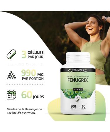 Fenugreek 330mg - 200 capsules - Buy Online on GoSupps.com