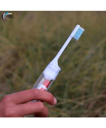 Colgate Travel Toothbrush Set - Foldable Portable Toothbrush & Mini Toothpaste - Compact Travel Size for Jaw-Friendly Oral Care - Buy Online on GoSupps.com