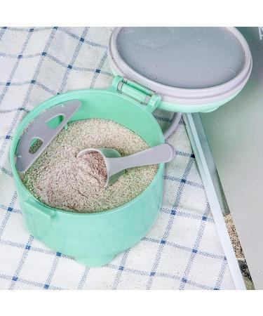 2pcs Liwein Portable Milk Formula Powder Pots - Pink+Green | Travel Milk Dispenser for Outdoor Feeding - Buy Online on GoSupps.com