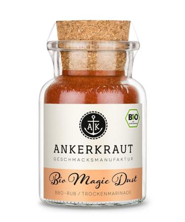 Ankerkraut organic magic dust spice BBQ-Rub marinade spice mix in organic quality grilling and cooking at home perfect for various types of meat and vegetables 115 g in cork glass - Buy Online on GoSupps.com