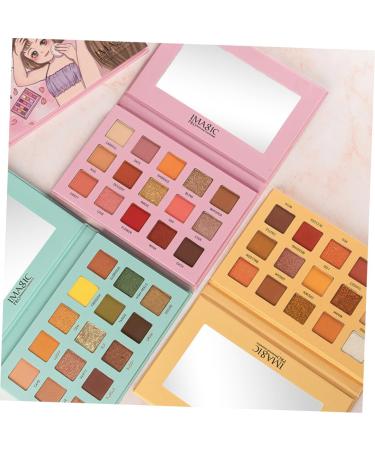 Healvian 2 Pcs Eyeshadow Powder Female Eyeshadow Cosmetic Pallet Portable Eyeshadow Compact Eyeshadow Palette 1 count (Pack of 1) Greenx2pcs - Buy Online on GoSupps.com