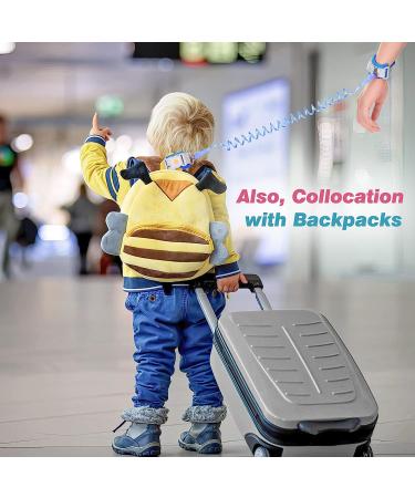 Zooawa Toddler Leash - Anti Lost Wrist Link with Magnetic Lock - Reflective Safety Walking Harness for 2-4 Years Old - Blue - Buy Online on GoSupps.com