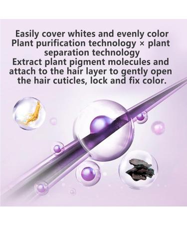 Immediate Hair Dye Shampoo - Natural Gray Hair Color Quick-Effect Multi-Purpose for All Hair Lengths - Brown Black - Buy Online on GoSupps.com