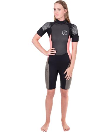 Seavenger Navigator 3mm Neoprene Shorty Wetsuit Salmon Women's 5 - Best Quality Shorty Wetsuit for Women - Buy Online on GoSupps.com