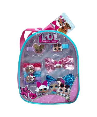 L.O.L Surprise 11 Pieces Mini Backpack Complete Hair Accessories For Girls(+3 years)