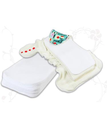 Petit Lulu Washable Dry Fleece Inserts | StayDry Diaper Liners (10 Pcs) - Eco-Friendly & Reusable Diaper Accessories for International Shipping - Buy Online on GoSupps.com
