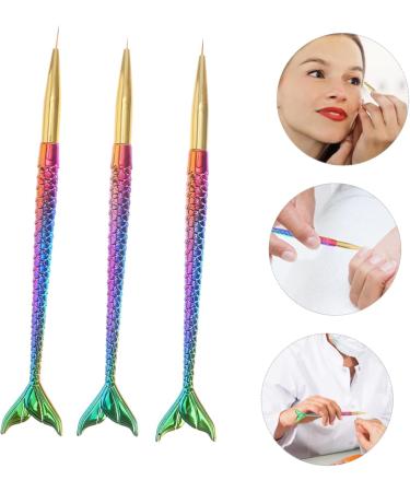 minkissy Nail Art Line nail manicure kit finger nail kit nails kits yn nail kit Painting Nail Brush nail Blending Brush Nail Painting Brush gel nail kits nail art mix liner Nails 17.4X1cm As Shown - Buy Online on GoSupps.com