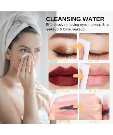 300ml Vitamin C Cleansing Water For Makeup Remover Makeup Remover with VC to Dissolve Oil and Make-Up in an Instant Vitamin C Face Wash Mascara Remover Gentle Skin Cleanser for Face Eyes and Lips - Buy Online on GoSupps.com