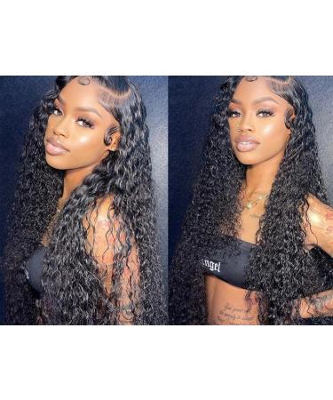 MSGEM Brazilian Water Wave 13x4 Lace Front Human Hair Wig 18 180% Density - Pre Plucked Wet and Wavy Virgin Hair Wig for Black Women - Buy Online on GoSupps.com