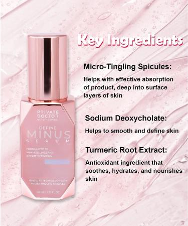 Private Doctor Define Minus Serum - Anti-Aging Serum with Sodium Deoxycholate & Idealift Vitamin E - 1.35 oz - Reduce Signs of Aging, Wrinkles, and Sagging - Buy Online on GoSupps.com