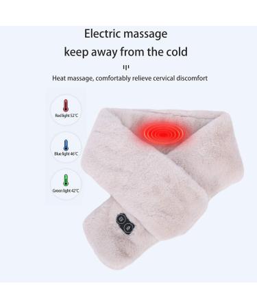 Buy Washable USB Heated Scarf for Men & Women - 3 Gear Heating Comfortable & Safe - Khaki - Buy Online on GoSupps.com