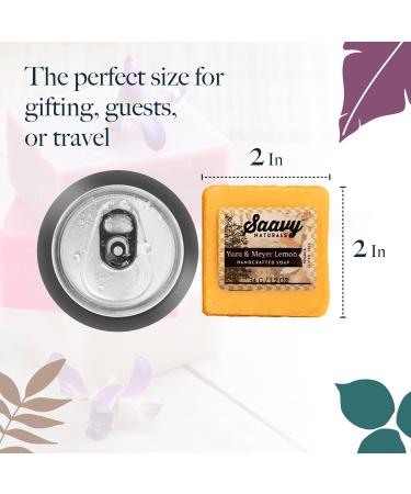 Saavy Naturals Organic Soap Bar Set - Scented Vegan Hand & Body Soap Gift Set | 10 Pack Artisan Square Bars Made in USA - Buy Online on GoSupps.com