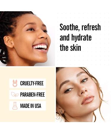 VALJEAN LABS Face Mist Calm - Hydrating Rosewater + Glycerin | Soothes & Evens Complexion | Paraben & Cruelty Free | 8 oz Made in USA - Buy Online on GoSupps.com