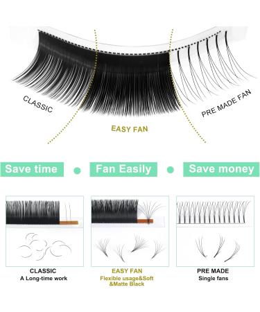 Volume Lash Extensions C-0.10-11 Easy Fan Volume Lashes Flowering Lash Extensions Rapid Blooming Lashes Rapid Blooming Eyelash Extensions 9 to 20 mm Mega Volume Lash Extensions C D curl(C-0.10-11 mm) - Buy Online on GoSupps.com