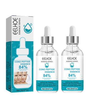 Cono Peptide Essence 84%,EELHOE Essence Series,Cono Peptide Essence Anti-Aging Wrinkle Serum,Reduce Pigmentation and Fine Lines,Hydrating Face Essence for Moisturizing & Whitening Skin (2PCS/60ML)