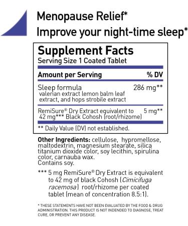 Good Night Menopause Relief Supplements - Estrogen-Free Black Cohosh for Restful Sleep - 60 Tablets Made in Germany - Buy Online on GoSupps.com