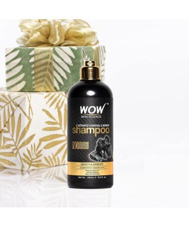 WOW Skin Science Activated Charcoal & Keratin Shampoo - Full Scalp Detox Cleanse - Restores Dry Damaged Hair for Soft, Smooth, and Shiny Strands - Sulfate & Paraben Free - 500 mL | All Hair Types - Adults & Children - Buy Online on GoSupps.com