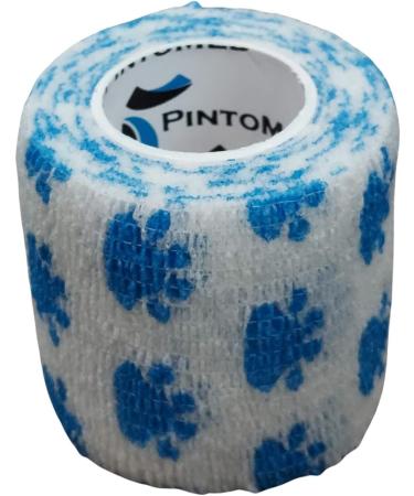 PintoMed 6 X DOG BLUE PAW X 5CM X 4.5M - Cohesive Bandage Stretched Self-adhesive Flexible Bandages First Aid Sports Wrap Bandages Pack individually For Medical Sports and Veterinary use. - Buy Online on GoSupps.com