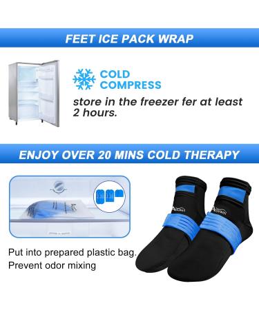 Atsuwell Chemo Cold Therapy Socks - Reusable Gel Ice Pack for Neuropathy, Sprains, Swelling - Foot Pain Relief S/M Size - Buy Online on GoSupps.com