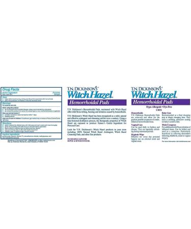 Dickinson Brands Hemorrhoidal Pads - 100 Count - Buy Online on GoSupps.com