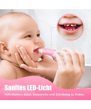Buy Electric Toothbrush for Kids - Sonic Toddler Toothbrush with LED Light & Timer (1-3 Years Pink) | Safe & Effective Children's Oral Care - Buy Online on GoSupps.com