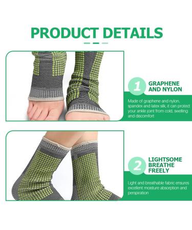 Buy Ankle Brace for Sprains - Protective Ankle Support & Wraps for Adults | Green Ankle Covers - Buy Online on GoSupps.com