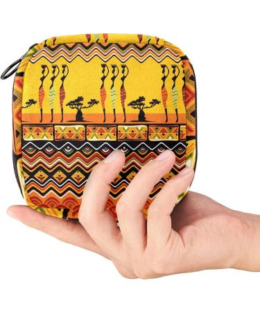 Women's Napkin Storage Bag | African Tribal Patterns | Portable Menstrual Cup & Bandage Bags - Buy Online on GoSupps.com
