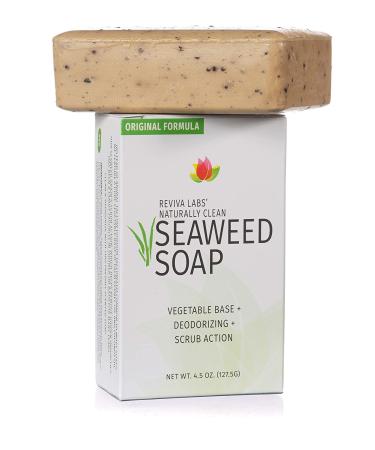 Reviva Seaweed Soap 2 Pack - Organic Seaweed Face & Body Scrub Bar - Natural 4.5 oz. Vegetable Base Soap - Made in the USA - Buy Online on GoSupps.com